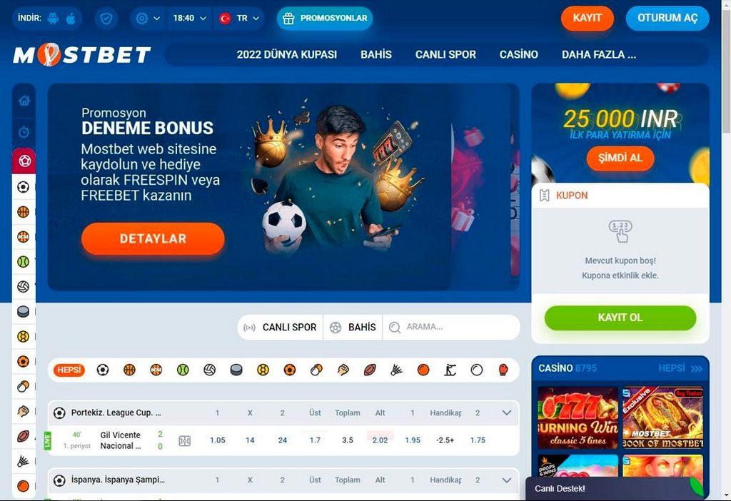 Mostbet Online Sports Betting Online Casino Site